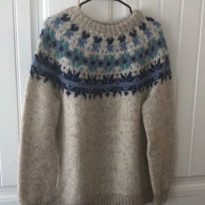 Hand Knit Icelandic Wool Sweater